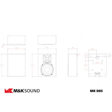 Настенная акустика M&K Sound D85 Black Satin/Black Cloth